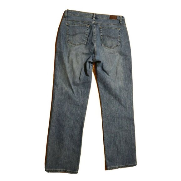 WOMEN'S JEANS - LEE NATURAL STRAIGHT LEG - SIZE 12 - MEDIUM WASH - Picture 4 of 5